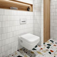 Vorschau: Villeroy&Boch Architectura Wand-Tiefspül-WC, spülrandlos mit TwistFlush[e³], softcube, weiß 5685C001