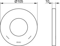 Vorschau: Keuco IXMO Wandrosette rund für Ab- und Umstellventile