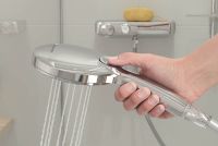 Vorschau: Grohe Rainshower 130 SmartActive Handbrause, 3 Strahlarten