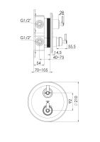 Vorschau: Steinberg Wannen-/Duscharmatur mit Thermostat