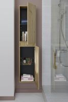 Vorschau: Burgbad Rocio Hochschrank 160x35cm HSRU035 eiche dekor urban