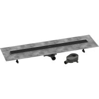 Vorschau: RainDrain Go Komplettset Duschrinne 100cm befliesbar für Standard-flache Installation, schwarz matt 56275670