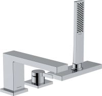 Vorschau: Hansgrohe Tecturis E 3-Loch Einhebel-Wannenrandmischer mit sBox, chrom, 73443000