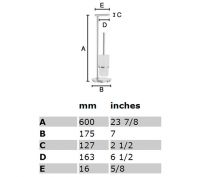 Vorschau: Smedbo Outline Lite WC-Kombi Standmodell Bürstengarnitur mit Toilettenpapierhalter, chrom