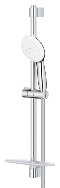 Grohe Tempesta 110 Brausestangenset 60cm mit Ablage, 2 Strahlarten, wassersparend, chrom