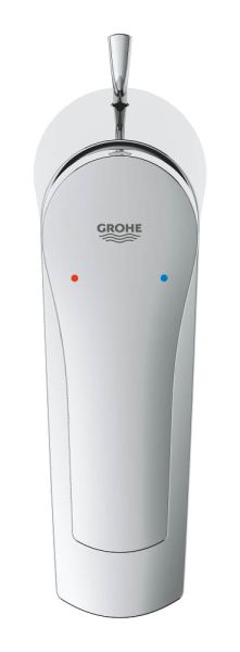 Grohe Eurosmart Waschtischbatterie S-Size mit Ablaufgarnitur, Energie-Spar-Funktion, chrom