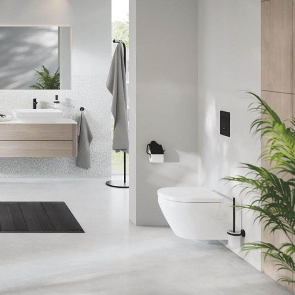 Grohe Essentials Toilettenbürstengarnitur, matt black