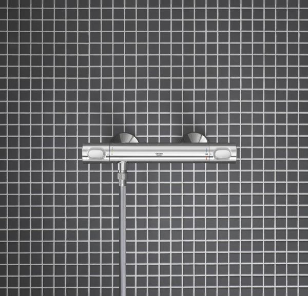 Grohe Grohtherm 500 Thermostat-Brausebatterie, wassersparend, chrom 34793000