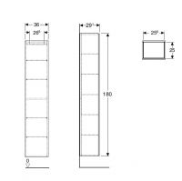 Vorschau: Geberit iCon Hochschrank mit 1 Tür, Breite 36cm_2