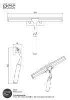 Vorschau: Giese Haken mit Glasabzieher zum Kleben und Schrauben, Wandmodell, schwarz matt