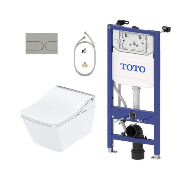 TOTO WASHLET® SW Dusch-WC Komplett-SET mit Betätigungsplatte, weiß