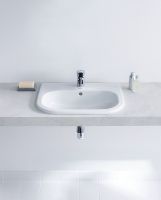 Vorschau: Duravit D-Code Einbauwaschtisch rechteckig 54,5x43,5cm, mit Hahnloch und Überlauf, weiß 0337540000