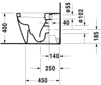 Vorschau: Duravit Starck 2 Stand-WC Tiefspüler, mit Spülrand, WonderGliss, weiß