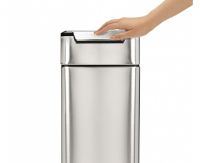 Vorschau: simplehuman schmaler touch-bar Abfalleimer 40 Liter, edelstahl gebürstet