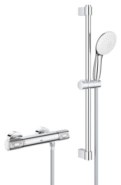 Grohe Grohtherm 1000 Performance Thermostatbatterie mit Brausegarnitur 60cm, chrom 34834001