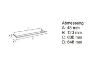 Vorschau: Smedbo Home doppelte Handtuchstange 60cm, chrom