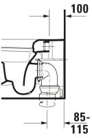 Vorschau: Duravit ME by Starck Stand-WC Tiefspüler Spülrand halb offen, HygieneGlaze, weiß