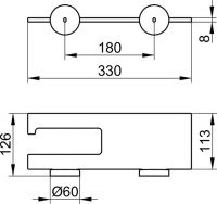 Vorschau: Keuco Edition 90 Toilettenpapierhalter m. Ablage, chrom/Rauchglas