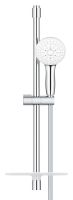 Vorschau: Grohe Tempesta 110 Brausestangenset 60cm mit Ablage, 3 Strahlarten, wassersparend, chrom