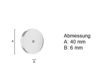 Vorschau: Smedbo Xtra Adapter zum Kleben für Smedbo Körbe und Haken, chrom