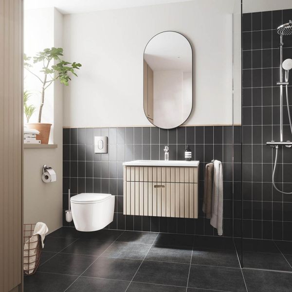 Grohe Essentials WC-Papierhalter mit Deckel, chrom