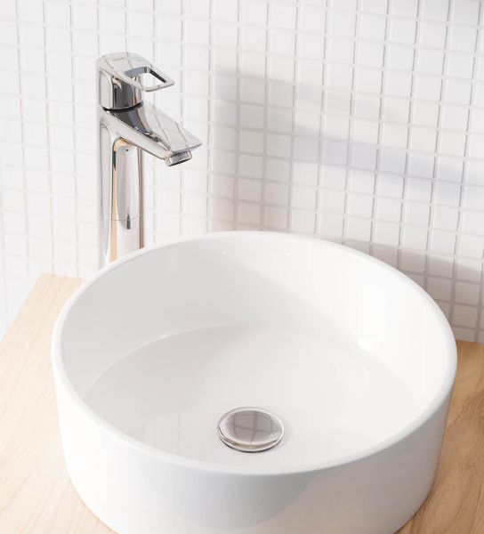 Grohe BauLoop Einhand-Waschtischbatterie XL-Size für freistehende Waschschüsseln, chrom