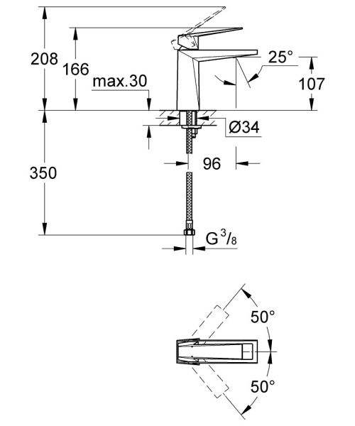 Grohe Allure Brilliant Einhand-Waschtischbatterie M-Size