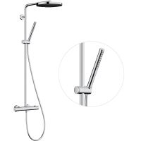 Vorschau: hansgrohe Pulsify S Puro Duschsystem 260 EcoSmart mit Ecostat Fine & Stabhandbrause