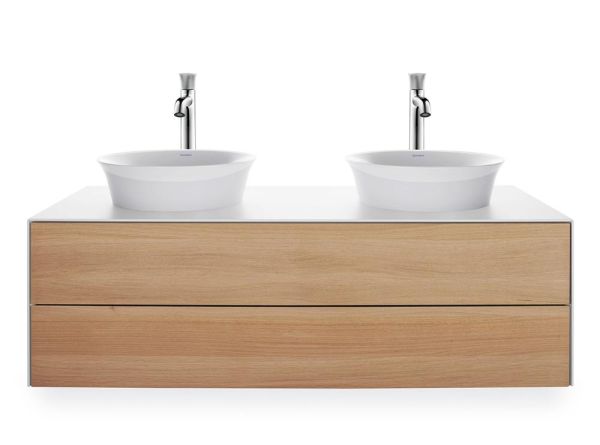 Duravit White Tulip Einhebel-Waschtischmischer XL ohne Zugstangen-Ablaufgarnitur, chrom