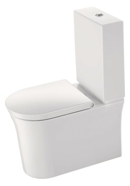 Duravit White Tulip Spülkasten 3/6L mit Dual Flush, Anschluss links, WonderGliss, weiß