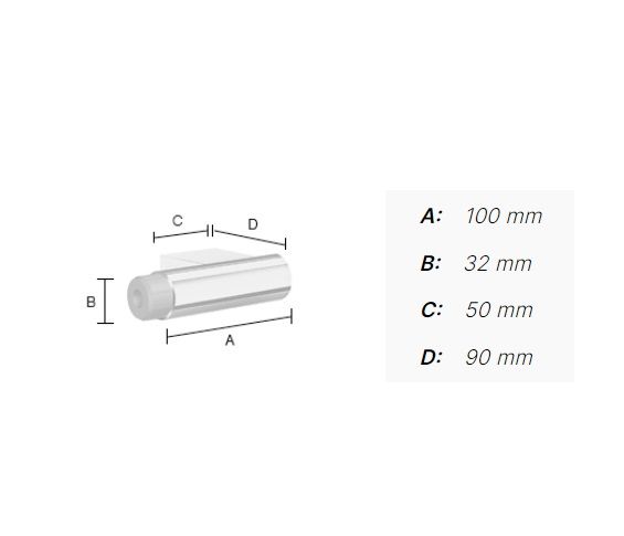 Smedbo Living Verbindungselement für Haltegriff, chrom