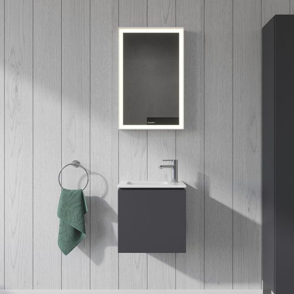 Duravit ME by Starck Handwaschbecken rechteckig 43x30cm, mit Überlauf, mit Wondergliss, weiß 07234300001