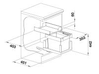 Vorschau: Blanco Abfallsystem Select II 40/1 Combi