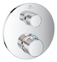 Vorschau: Grohe Atrio Thermostat-Brausebatterie, 2-Wege-Umstellung, Knopfbetätigung, chrom 24396000