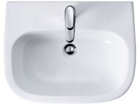 Vorschau: Duravit D-Code Waschtisch rechteckig 60x46cm, mit Hahnloch, ohne Überlauf, weiß 2311600000