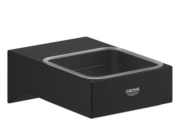 Grohe Selection Cube Halter, für Glas/Seifenschale/Seifenspender, phantom black 102278KF00