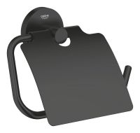 Vorschau: Grohe Essentials WC-Papierhalter mit Deckel, matt black 1024652430