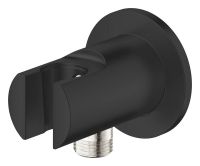 Vorschau: Grohe Tempesta Wandanschlussbogen mit Handbrausehalter, matt black