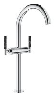 Vorschau: Grohe Atrio 2-Griff-Waschtischarmatur XL-Size mit Push-Open, für Atrio Hebelgriffe aus Vanilla Noir Caesarstone 48459000, 21140000