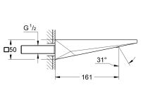 Vorschau: Grohe Allure Brilliant Wanneneinlauf, Ausladung 16,1cm