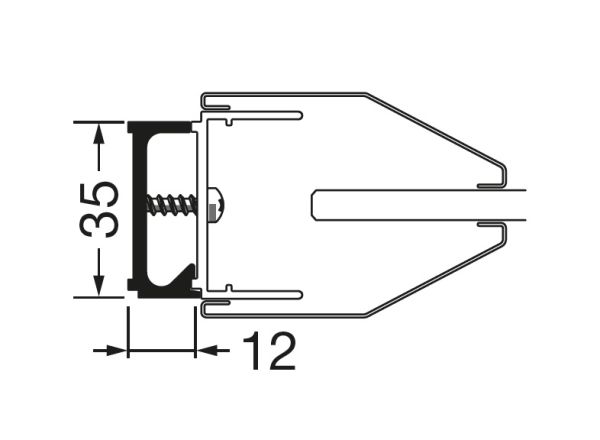 Artweger Twinline 1 Stapelprofil 1,2 cm