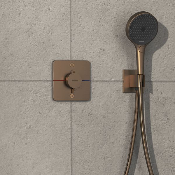 Hansgrohe ShowerSelect Comfort Q Thermostat UP für 2 Verbraucher, Sicherungskombi., brushed bronze