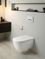 Villeroy&Boch Combipack ViClean-I200 Dusch-WC spülrandlos DirectFlush, weiß CeramicPlus V0E200R1