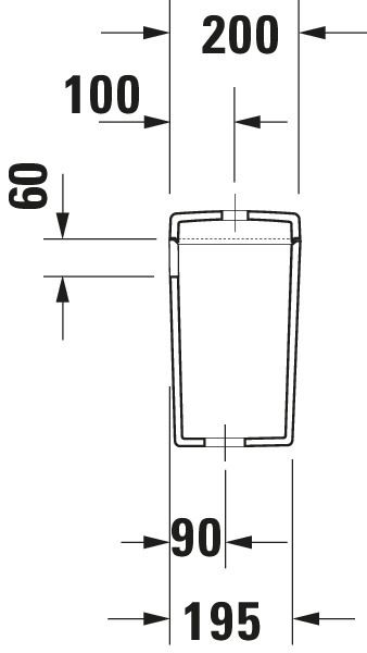 Duravit Starck 3 Spülkasten 3/6L mit Dual Flush, Anschluss unten links, WonderGliss, weiß