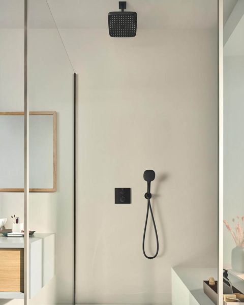 Grohe Tempesta 250 Cube Kopfbrauseset Deckenauslass 14,2cm, 9,5l/min, matt black