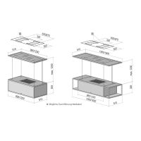 Vorschau: berbel Skyline Frame Inselhaube Umluft