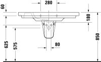 Vorschau: Duravit D-Code Waschtisch 105x48cm, mit Überlauf, ohne Wondergliss, weiß 03421000002