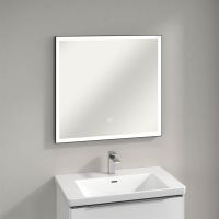 Vorschau: Villeroy&Boch Subway 3.0 LED-Spiegel, 80x75cm, mit Sensordimmer, schwarz matt A46380BC