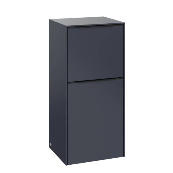 Villeroy&Boch Subway 3.0 Seitenschrank mit 1 Tür und 1 Auszug marine blue volcoano black C59401VQ