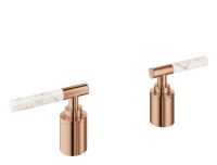 Grohe Atrio Hebelgriffe aus White Attica Caesarstone für Atrio 25224